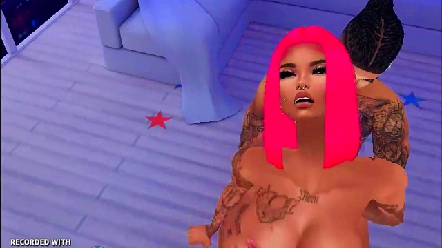 Ebony Anime Goddess Returns for Rough Big-Cock Action & Juicy Creampie