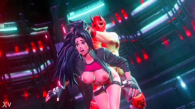 Rough 3D Cyberpunk Eroge With Big-Titted Anime Chick In Hardcore Action