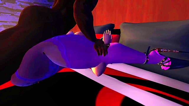 Interracial Anime Couple Engages in Hot Anal and Oral Sex With Explosive Finish