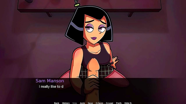 Hot Gothic Chick From Amity Park Seduces You In A Spicy Hentai Date Night