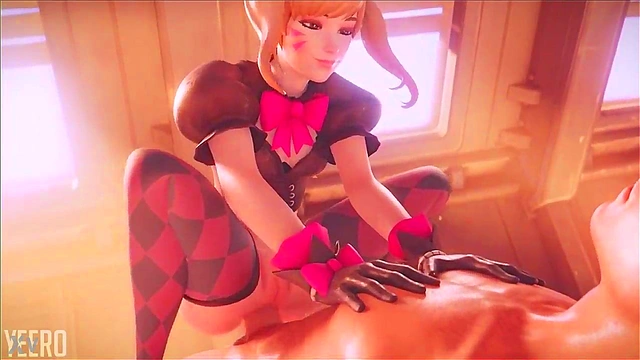 Horny Black Cat DVA Gets Wild Animated Anal Action