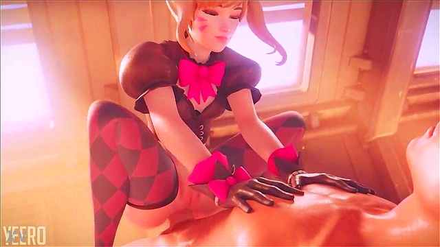 Horny Black Cat DVA Gets Wild Animated Anal Action