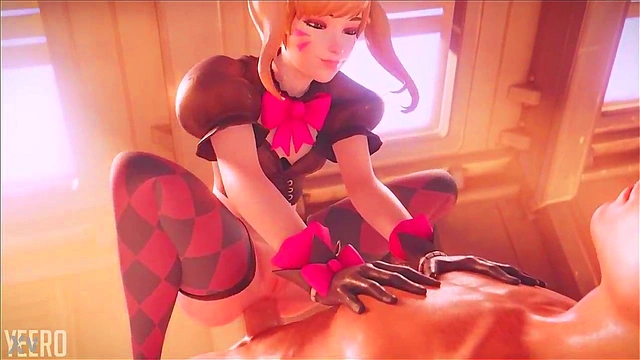 Horny Black Cat DVA Gets Wild Animated Anal Action