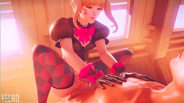 Horny Black Cat DVA Gets Wild Animated Anal Action