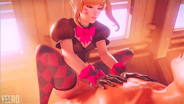 Horny Black Cat DVA Gets Wild Animated Anal Action