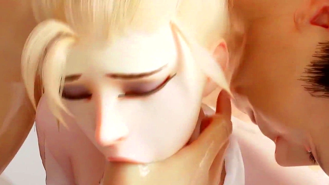Animated Mercy Gets Fucked in the Shower - Overwatch Rule 34