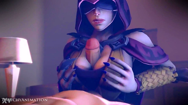 Seris Gives Intense TitFuck and Blowjob in Animated Paladin Adventure