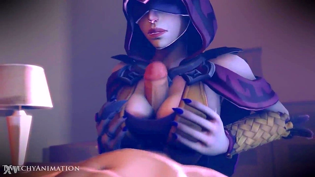 Seris Gives Intense TitFuck and Blowjob in Animated Paladin Adventure
