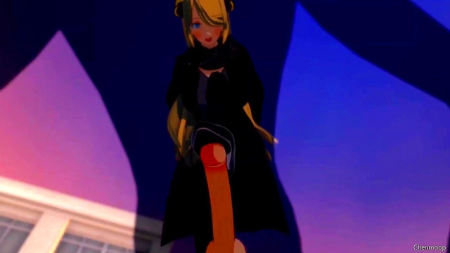 Sexy 3D Hentai Babe Masturbates Big Tits & Gets Handjob Ejaculation Orgasm