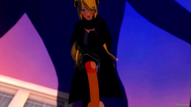 Sexy 3D Hentai Babe Masturbates Big Tits & Gets Handjob Ejaculation Orgasm