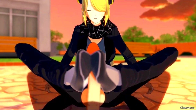 Sexy 3D Hentai Babe Masturbates Big Tits & Gets Handjob Ejaculation Orgasm