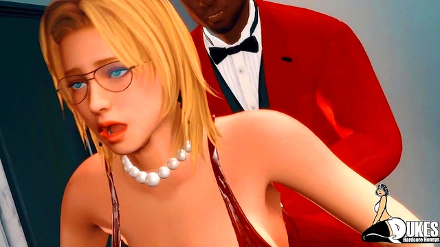 BBC Fucks MILF Co-worker in Hardcore Interracial 3D Hentai Session