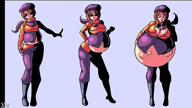 Pregnant Anime Babe Enjoys Belly Expansion & Inflation Delights