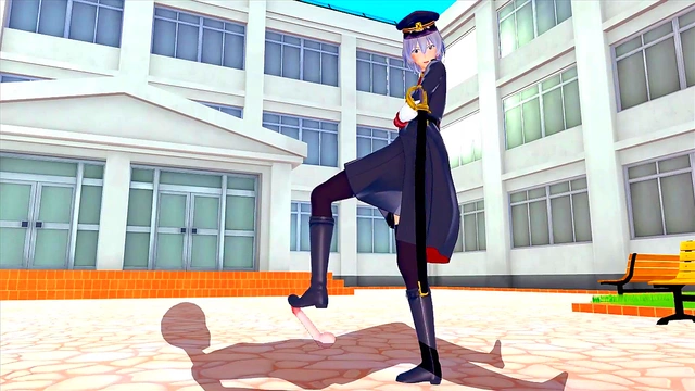 Horny Female Soldier Rides Cock To Squirt Orgasm In Kinky 3D Hentai Fantasy