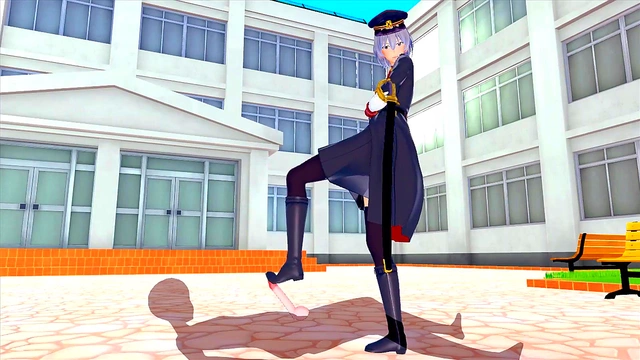 Horny Female Soldier Rides Cock To Squirt Orgasm In Kinky 3D Hentai Fantasy