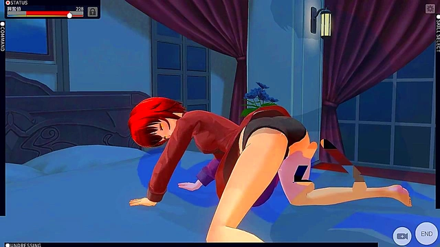 Seductive Maid in 3D Anime Gives Mind-Blowing Blowjob & Teases Seductively