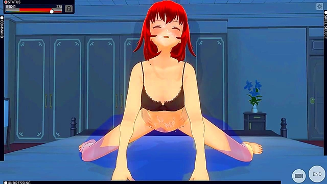 Seductive Maid in 3D Anime Gives Mind-Blowing Blowjob & Teases Seductively