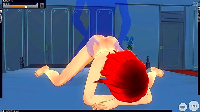 Seductive Maid in 3D Anime Gives Mind-Blowing Blowjob & Teases Seductively