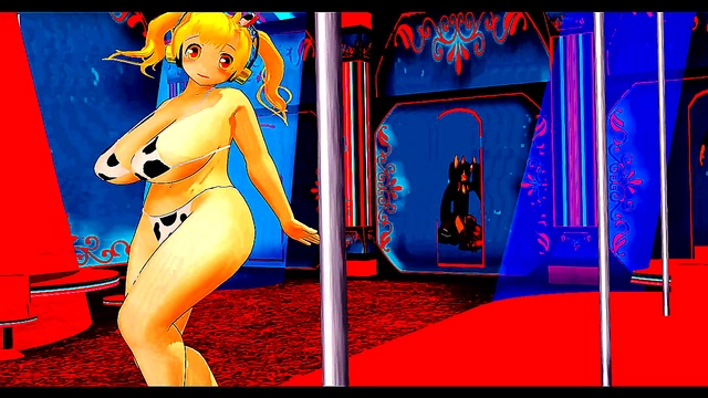 Chubby Anime Babe Dances Seductive Burlesque for Your Pleasure