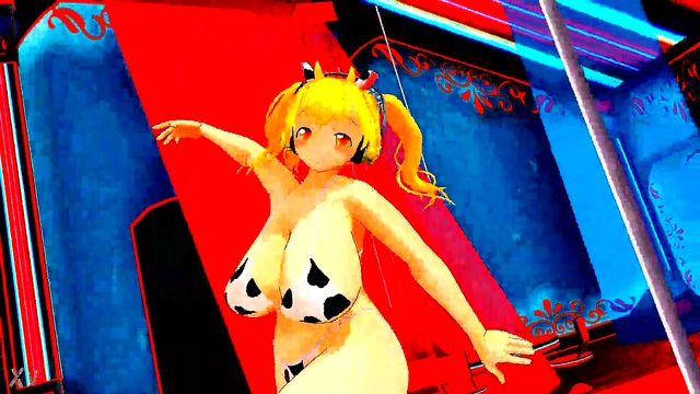 Chubby Anime Babe Dances Seductive Burlesque for Your Pleasure