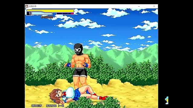 Huge-Titted Anime Warrior Fights for Pleasure in Erotic Game Adventure