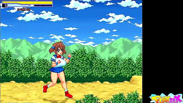 Huge-Titted Anime Warrior Fights for Pleasure in Erotic Game Adventure