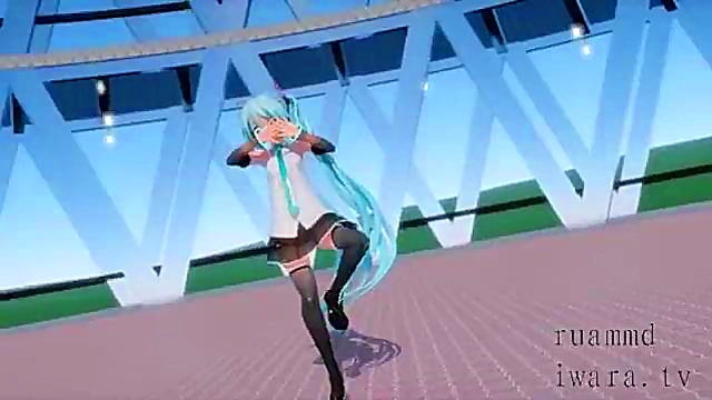 Hatsune Miku's Seductive 3D Anime Dance Performance Reveals All