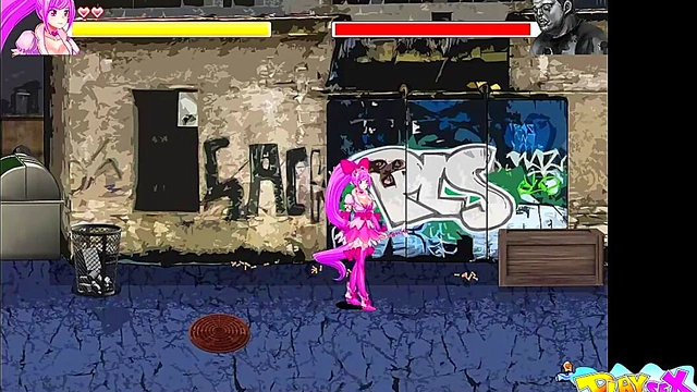 Horny Cosplayer With Big Tits Enjoys Fluttery Magic War Hentai Action