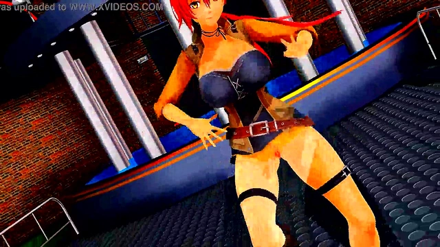 Hentai Anime Girls Dance Seductively in MMD Theatrical Fantasy Scene
