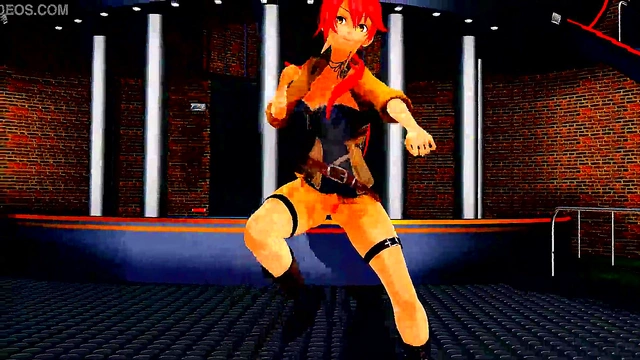 Hentai Anime Girls Dance Seductively in MMD Theatrical Fantasy Scene