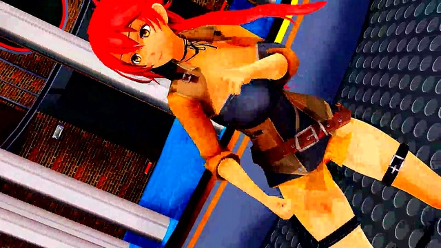Hentai Anime Girls Dance Seductively in MMD Theatrical Fantasy Scene