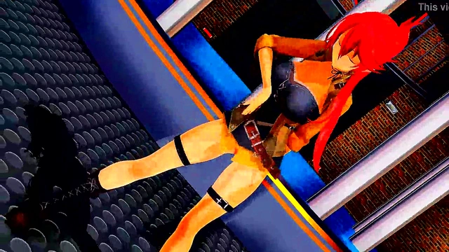 Hentai Anime Girls Dance Seductively in MMD Theatrical Fantasy Scene