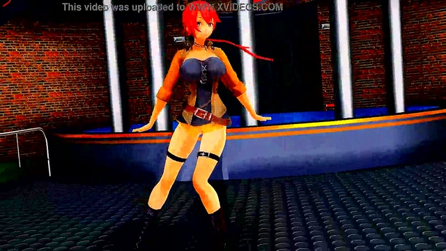 Hentai Anime Girls Dance Seductively in MMD Theatrical Fantasy Scene