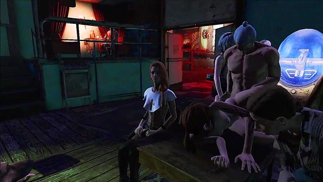 Teen Anime Chick Gets Fucked Publicly in Fallout 4 Nightclub