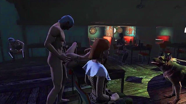 Teen Anime Chick Gets Fucked Publicly in Fallout 4 Nightclub