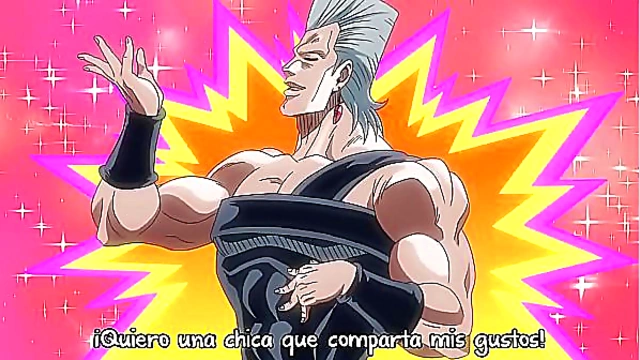 Jojo's Bizarre Adventure – Anime Couple Engages in Steamy Uncensored Action