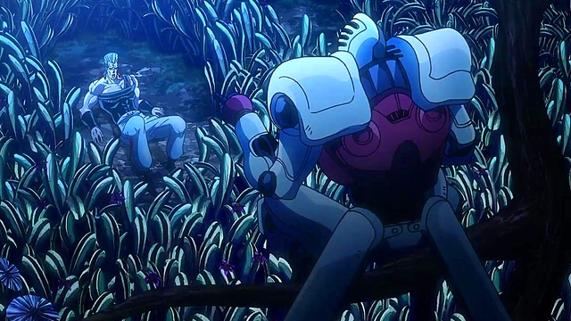 Jojo's Bizarre Adventure – Anime Couple Engages in Steamy Uncensored Action