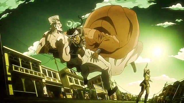 Jojo's Bizarre Adventure – Anime Couple Engages in Steamy Uncensored Action