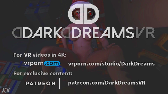 Horny Tina Prepares for Office Christmas Party in 3D VR Hentai Action