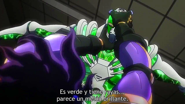 Jojo's Bizarre Adventure – Anime Couple Engages in Steamy Uncensored Action