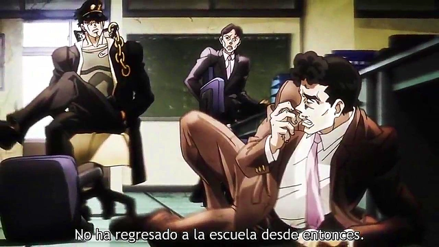 Jojo's Bizarre Adventure – Anime Couple Engages in Steamy Uncensored Action