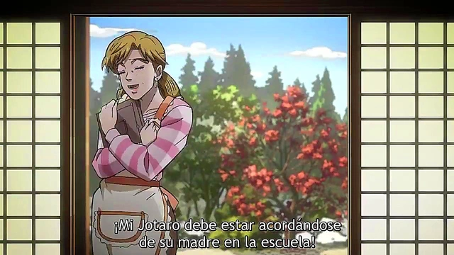 Jojo's Bizarre Adventure – Anime Couple Engages in Steamy Uncensored Action