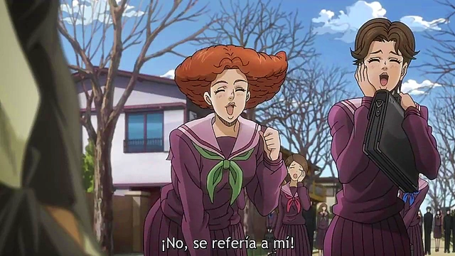 Jojo's Bizarre Adventure – Anime Couple Engages in Steamy Uncensored Action