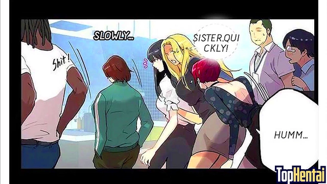 Hentai Teacher Bangs Step-Sisters in PC Room for Hot Family Action