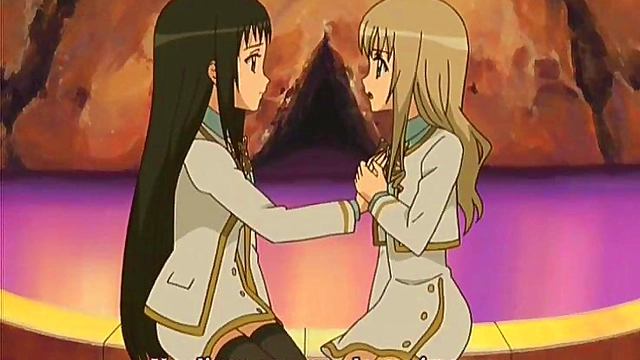 Yuri Anime Girls Enjoy Intimate Moments Together In Strawberry Panic