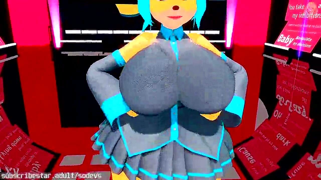 Horny Megumi Strips Seductively for Pleasure in Anime Fantasy