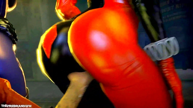 3D Hentai Batman Girls – Catwoman & Harley Quinn Seduce With SFM Action