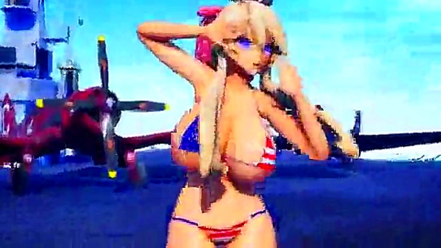 Big-Titted Kancolle Girls Dance & Seduce for Hot Hentai Sex