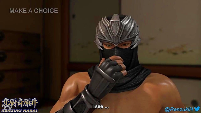 Ninja Ryu and Kasumi Engage in Steamy 3D Anime Action With Big Boobs