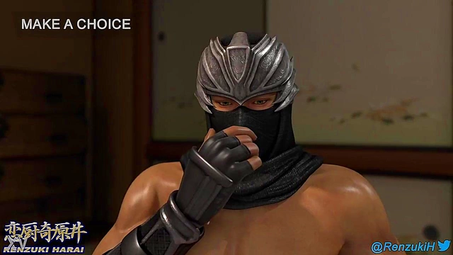 Ninja Ryu and Kasumi Engage in Steamy 3D Anime Action With Big Boobs